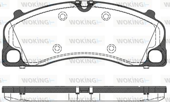 Woking P14093.00 - Bremžu uzliku kompl., Disku bremzes ps1.lv