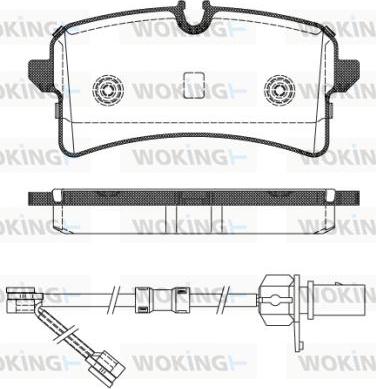 Woking P14053.02 - Bremžu uzliku kompl., Disku bremzes ps1.lv