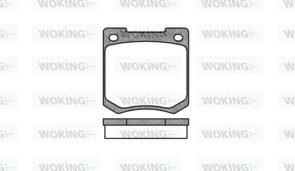 Woking P1403.00 - Bremžu uzliku kompl., Disku bremzes ps1.lv