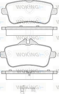 Woking P14033.00 - Bremžu uzliku kompl., Disku bremzes ps1.lv