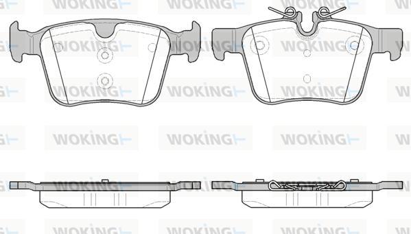 Woking P14163.40 - Bremžu uzliku kompl., Disku bremzes ps1.lv