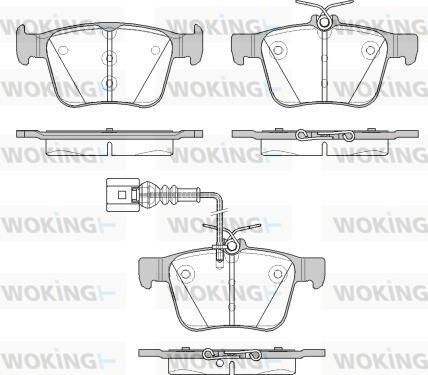 Woking P14163.11 - Bremžu uzliku kompl., Disku bremzes ps1.lv