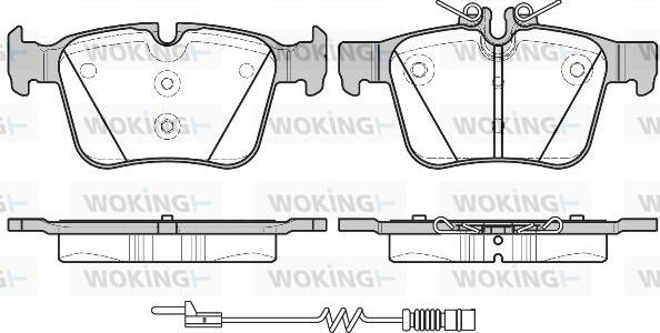 Woking P14163.20 - Bremžu uzliku kompl., Disku bremzes ps1.lv