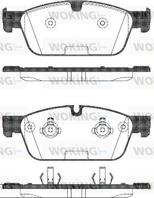 Woking P14113.00 - Bremžu uzliku kompl., Disku bremzes ps1.lv