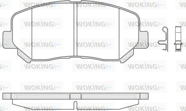 Woking P14133.02 - Bremžu uzliku kompl., Disku bremzes ps1.lv