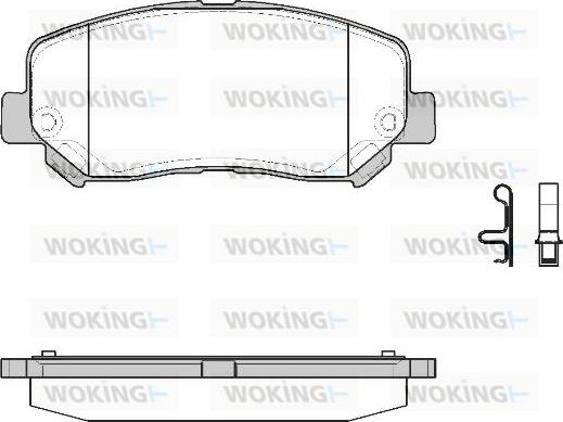 Woking P14133.22 - Bremžu uzliku kompl., Disku bremzes ps1.lv