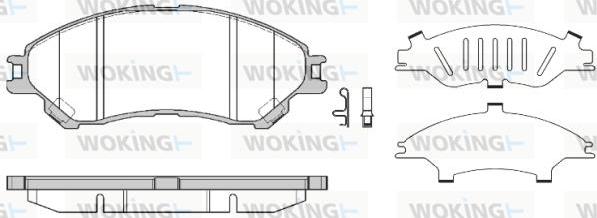 Woking P14893.02 - Bremžu uzliku kompl., Disku bremzes ps1.lv