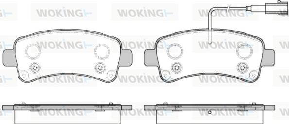 Woking P14883.02 - Bremžu uzliku kompl., Disku bremzes ps1.lv