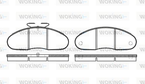 Woking P1483.00 - Bremžu uzliku kompl., Disku bremzes ps1.lv