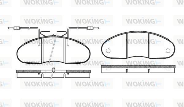 Woking P1483.02 - Bremžu uzliku kompl., Disku bremzes ps1.lv