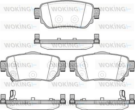 Woking P14823.02 - Bremžu uzliku kompl., Disku bremzes ps1.lv