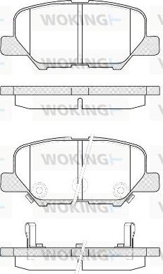 Woking P14363.02 - Bremžu uzliku kompl., Disku bremzes ps1.lv