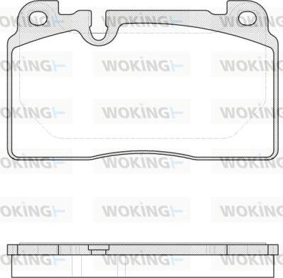 Woking P14273.00 - Bremžu uzliku kompl., Disku bremzes ps1.lv