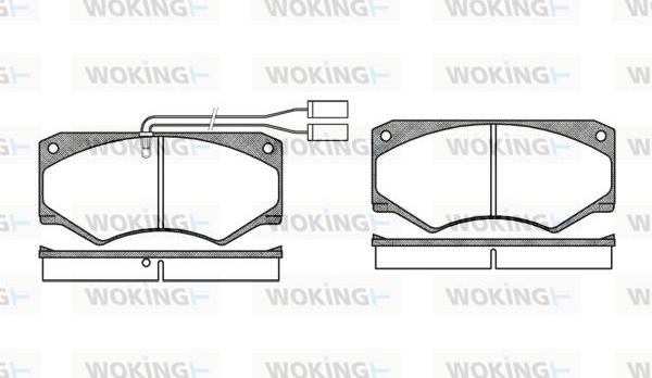 Woking P1473.42 - Bremžu uzliku kompl., Disku bremzes ps1.lv