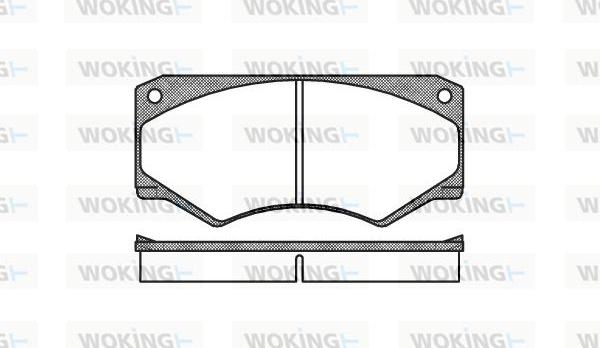 Woking P1473.00 - Bremžu uzliku kompl., Disku bremzes ps1.lv