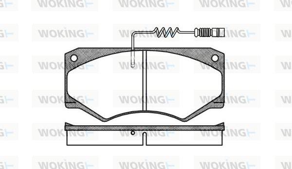 Woking P1473.14 - Bremžu uzliku kompl., Disku bremzes ps1.lv