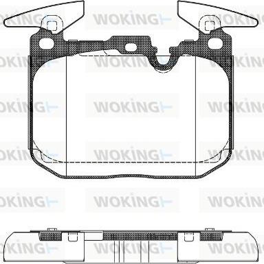 Woking P15913.00 - Bremžu uzliku kompl., Disku bremzes ps1.lv