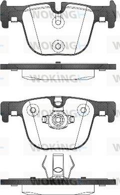 Woking P15933.00 - Bremžu uzliku kompl., Disku bremzes ps1.lv