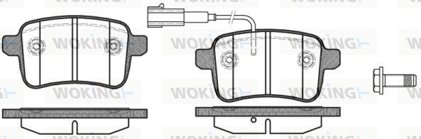 Woking P15503.02 - Bremžu uzliku kompl., Disku bremzes ps1.lv