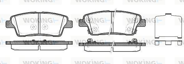 Woking P15583.02 - Bremžu uzliku kompl., Disku bremzes ps1.lv