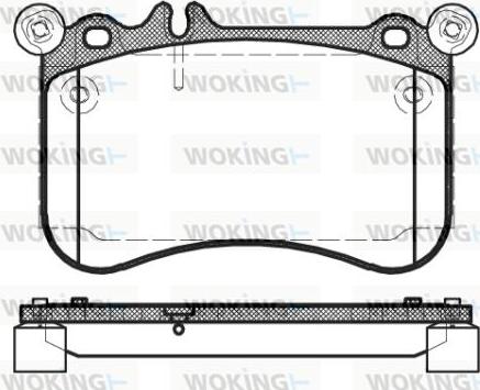 Woking P15653.00 - Bremžu uzliku kompl., Disku bremzes ps1.lv