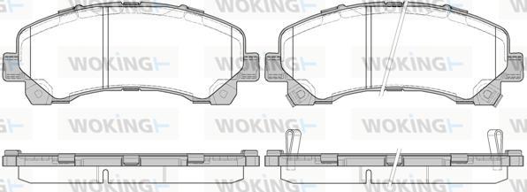 Woking P15073.00 - Bremžu uzliku kompl., Disku bremzes ps1.lv