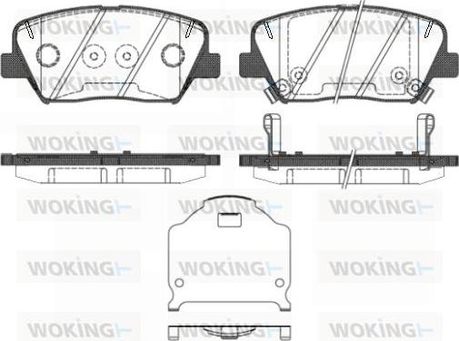 Woking P15123.02 - Bremžu uzliku kompl., Disku bremzes ps1.lv