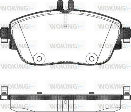 Woking P15853.08 - Bremžu uzliku kompl., Disku bremzes ps1.lv