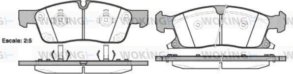 Woking P15303.02 - Bremžu uzliku kompl., Disku bremzes ps1.lv