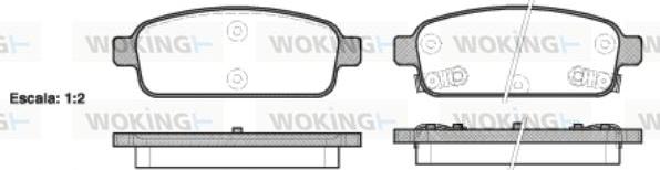 Woking P15323.02 - Bremžu uzliku kompl., Disku bremzes ps1.lv