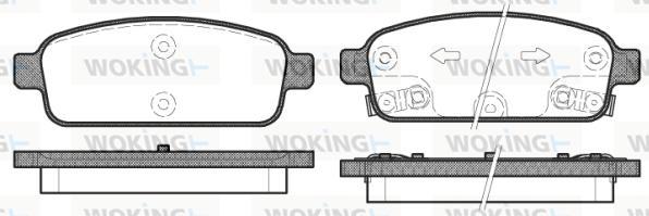 Woking P15323.12 - Bremžu uzliku kompl., Disku bremzes ps1.lv