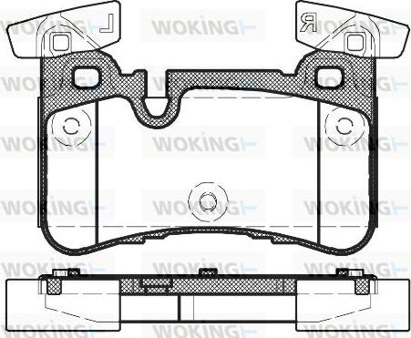 Woking P15293.00 - Bremžu uzliku kompl., Disku bremzes ps1.lv