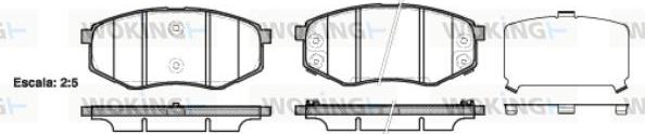 Woking P15263.02 - Bremžu uzliku kompl., Disku bremzes ps1.lv