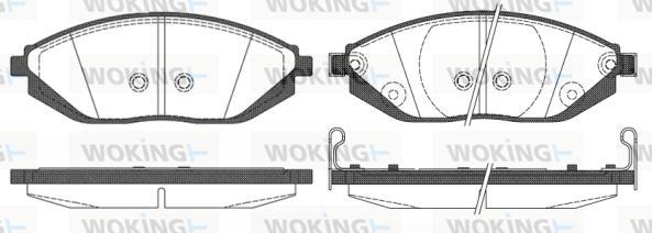 Woking P15723.02 - Bremžu uzliku kompl., Disku bremzes ps1.lv