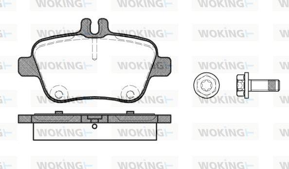 Woking P15773.00 - Bremžu uzliku kompl., Disku bremzes ps1.lv