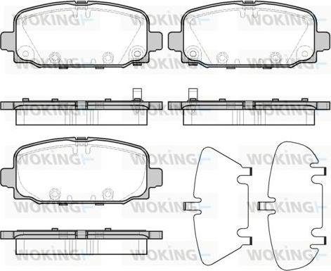 Woking P16963.02 - Bremžu uzliku kompl., Disku bremzes ps1.lv