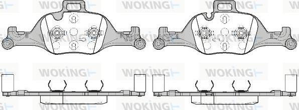 Woking P16403.00 - Bremžu uzliku kompl., Disku bremzes ps1.lv