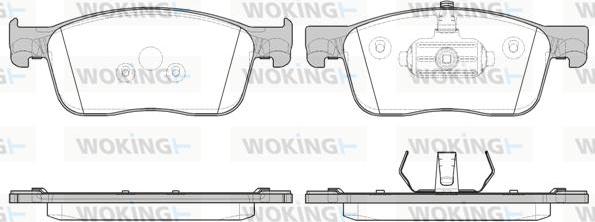 Woking P16193.00 - Bremžu uzliku kompl., Disku bremzes ps1.lv