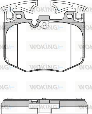 Woking P16113.00 - Bremžu uzliku kompl., Disku bremzes ps1.lv