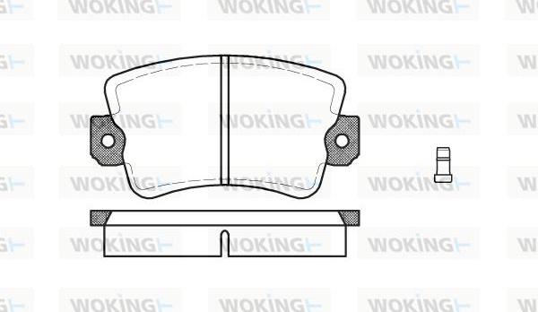 Woking P1613.02 - Bremžu uzliku kompl., Disku bremzes ps1.lv