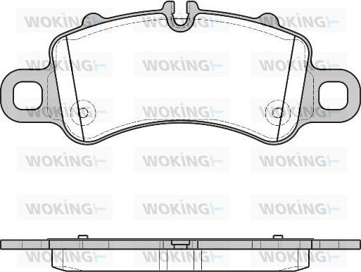 Woking P16133.00 - Bremžu uzliku kompl., Disku bremzes ps1.lv