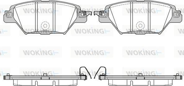 Woking P16123.04 - Bremžu uzliku kompl., Disku bremzes ps1.lv