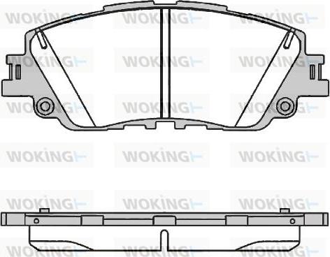 Woking P16873.00 - Bremžu uzliku kompl., Disku bremzes ps1.lv