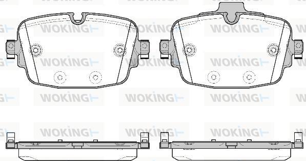 Woking P16393.00 - Bremžu uzliku kompl., Disku bremzes ps1.lv