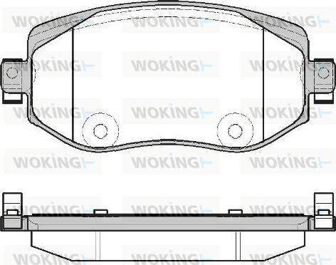 Woking P16243.08 - Bremžu uzliku kompl., Disku bremzes ps1.lv