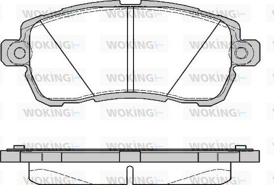 Woking P16283.00 - Bremžu uzliku kompl., Disku bremzes ps1.lv