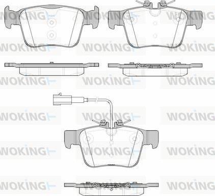 Woking P16223.01 - Bremžu uzliku kompl., Disku bremzes ps1.lv