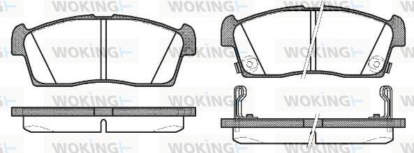 Woking P10993.02 - Bremžu uzliku kompl., Disku bremzes ps1.lv