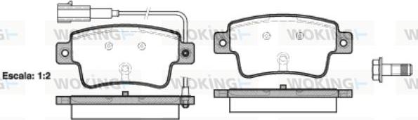 Woking P10983.02 - Bremžu uzliku kompl., Disku bremzes ps1.lv