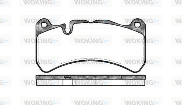 Woking P10923.00 - Bremžu uzliku kompl., Disku bremzes ps1.lv